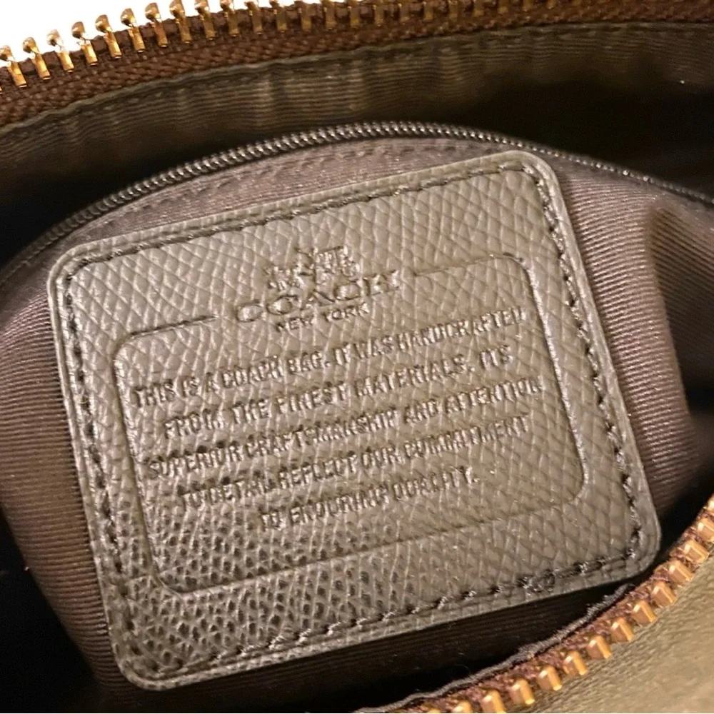 Coach Harley East West Hobo Shoulder Bag Signature Black Brown Gold F38267 - Picture 11 of 16